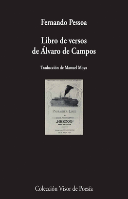 LIBRO DE VERSOS DE ALVARO CAMPOS /PESSOA FERNANDO